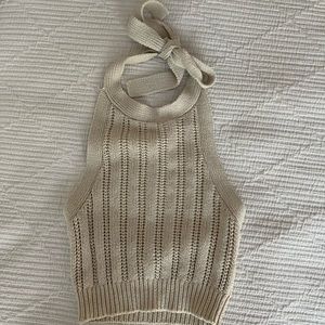 Knit Halter Billabong Cream SMALL
